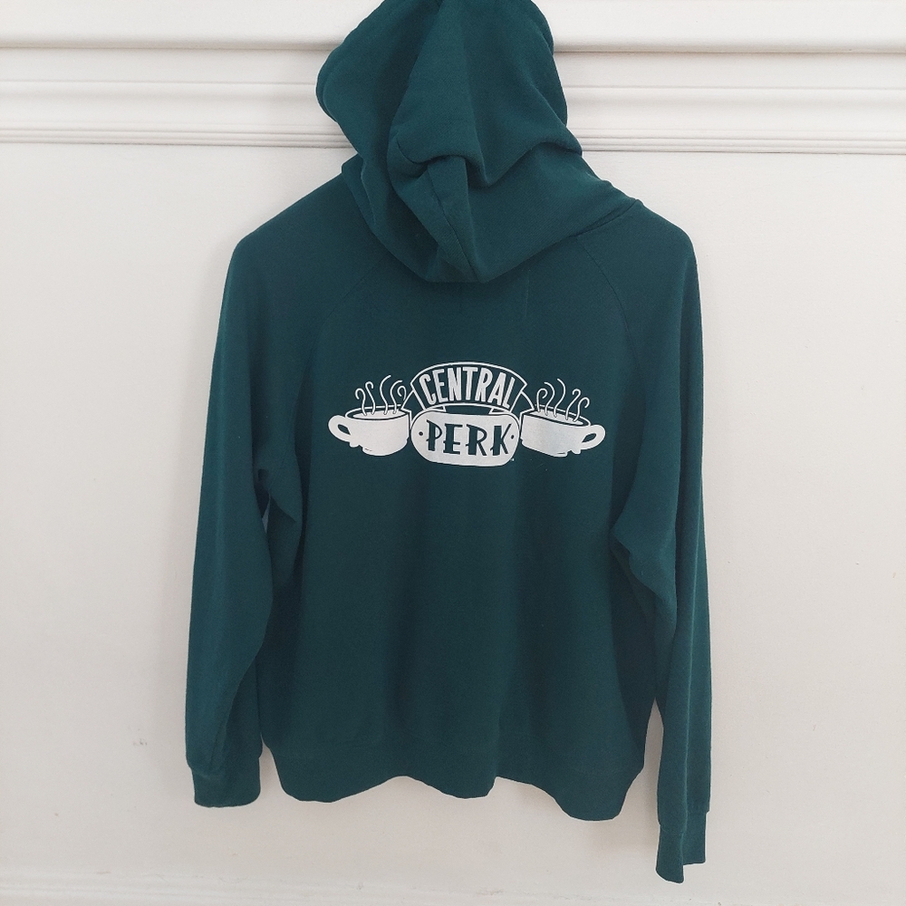 Authentic Friends Merchandise Central Perk Green Hoodie- Size Small